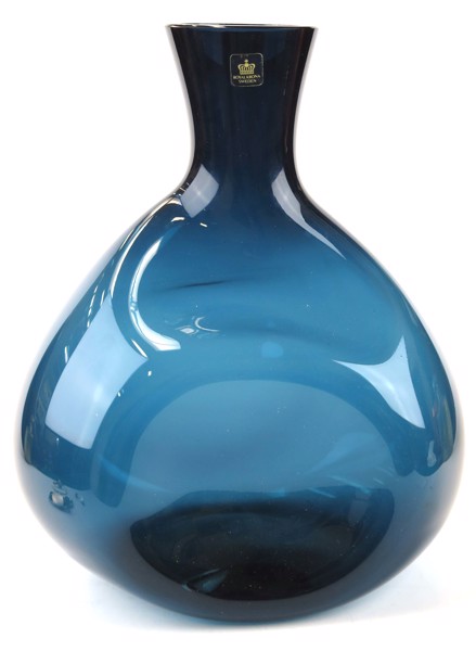 Okänd designer för Royal Krona, vas, blå glasmassa,_1010a_8d82ccec0100128_lg.jpeg