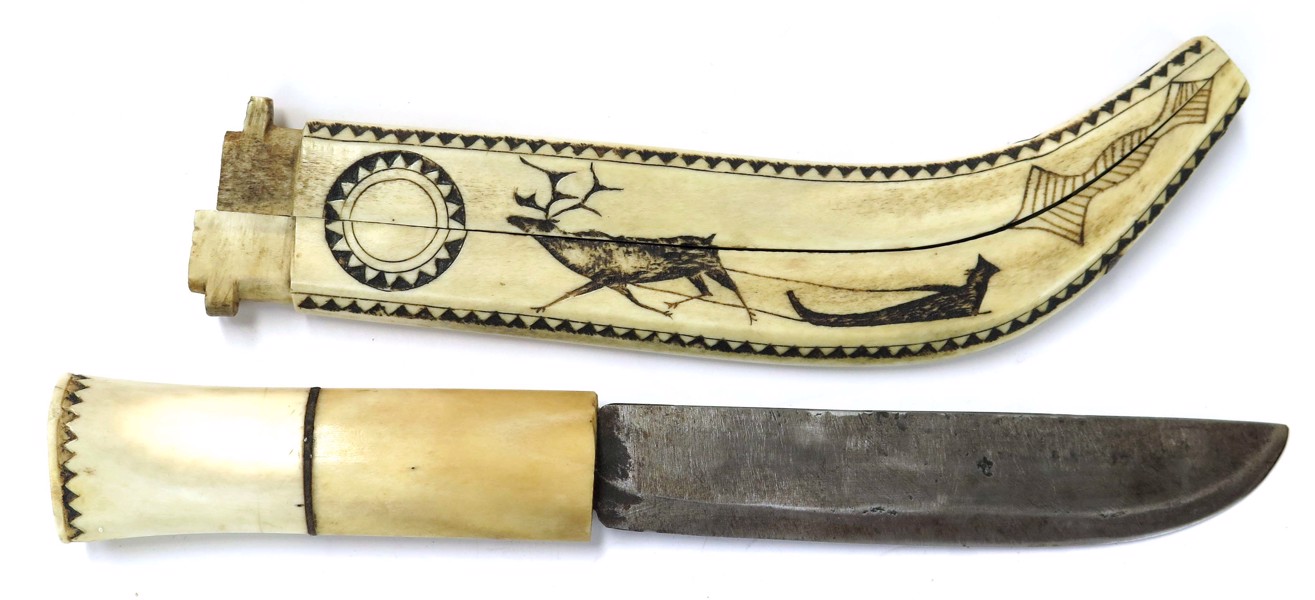 Kniv i balja, helhorn, samearbete, 1900-talets 1 hälft, _1153a_8d82e325f2aee6d_lg.jpeg