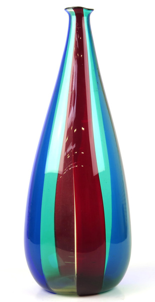 Bianconi, Fulvio för Venini, vas, blå, grön och röd glasmassa, "A Spicchi", design 1953,_11783a_8d950d6f6e28b42_lg.jpeg