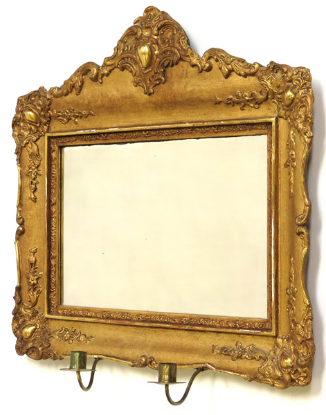 Spegellampett till 2 ljus, förgyllt och bronserat trä och pastellage, senempire, 1800-talets mitt, _11942a_8d9624926608c4b_lg.jpeg