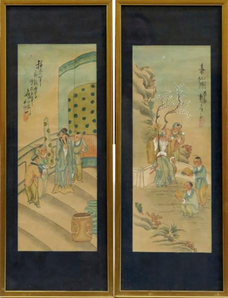 Okänd kinesisk konstnär, Qing/republik, 1900-talets 1 hälft, gouacher, 1 par, _11950a_lg.jpeg