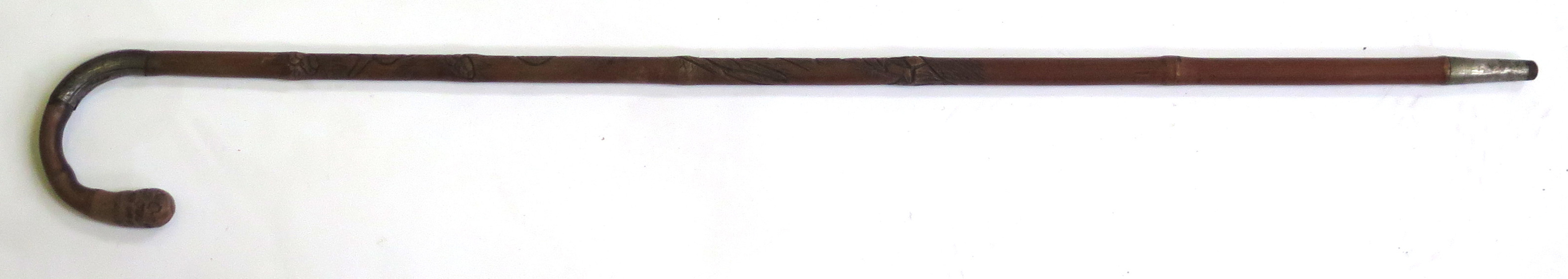 Käpp, bambu med silver(?)montage, antagligen Kina, sekelskiftet 1900,_12276a_lg.jpeg