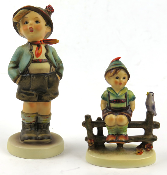 Hummel, Maria för Wilhelm Goebel, figuriner, 2 st, bemålat flintgods, _12596a_8d968cb8340c401_lg.jpeg