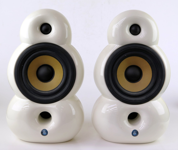 Gharary, Simon för Blueroom Loudspeakers, högtalare, 1 par, vit plast, "Minipod", _12688a_lg.jpeg