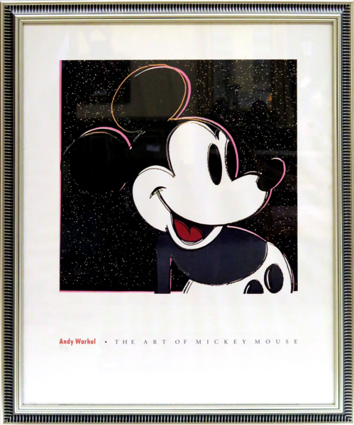 Warhol, Andy, efter honom, poster, offset, "The art of Mickey Mouse", _13487a_8d9881401219755_lg.jpeg