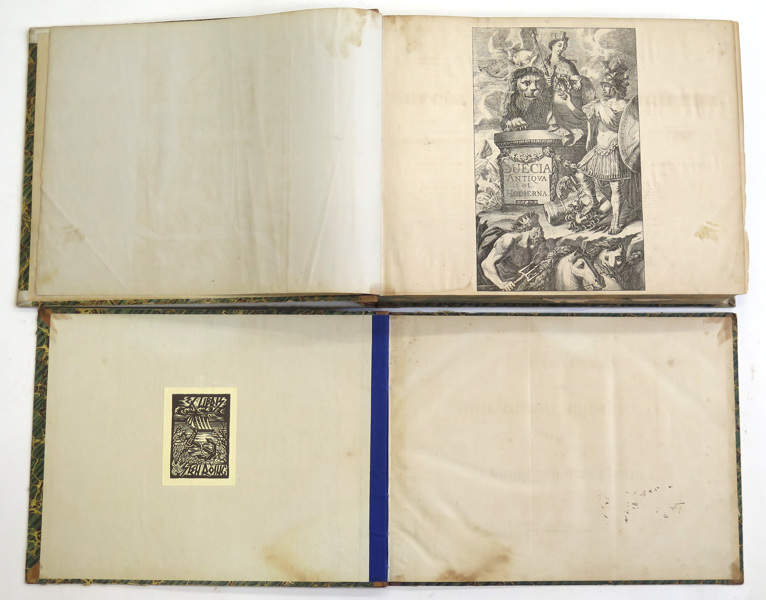 Bok, Dahlberg, Erik, "Suecia Antiqua et Hodierna" med förklarande textdel, sammanbunden med Burman, Georg von & Fischer Abraham, "Prospecter...."_15304a_lg.jpeg