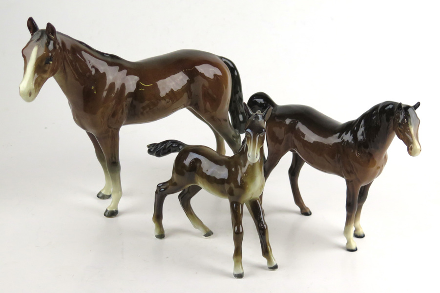 Figuriner, 3 st, glaserat flintgods, Beswick, 1900-talets mitt, _15413a_lg.jpeg