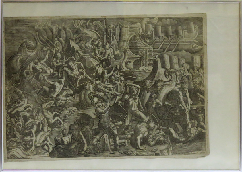 Rossi, Giovanni Giacomo efter Scultori (Mantovano), Giovanni Battista, kopparstick, "The Trojans repulsing the Greeks, 1642", efter Homeros Iliaden, _15492a_8d9beec4fbc55f6_lg.jpeg