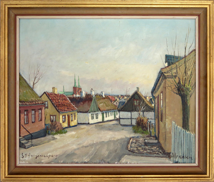 Ulrichsen, Theodor, olja, utsikt över Roskilde från Sankt Jørgensbjerg, _15543a_lg.jpeg