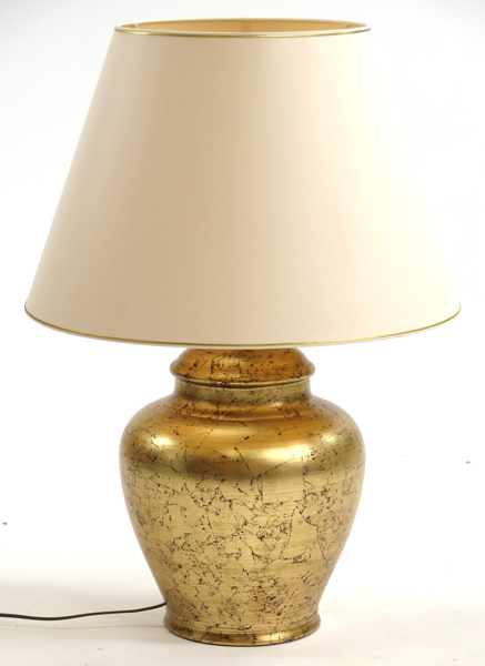Bordslampa, förgylld keramik, Le Dauphin, _160a_8d812080e9e16a6_lg.jpeg