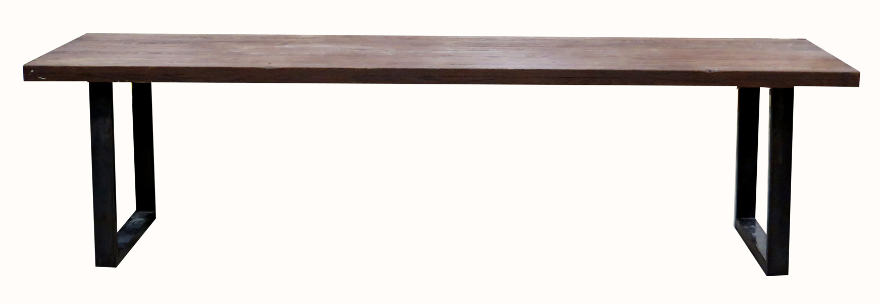 Okänd designer för Kristensen & Kristensen, mat/konferensbord, bonat trä på svetsat järnunderrede, _16298a_8d9e0f18f127849_lg.jpeg