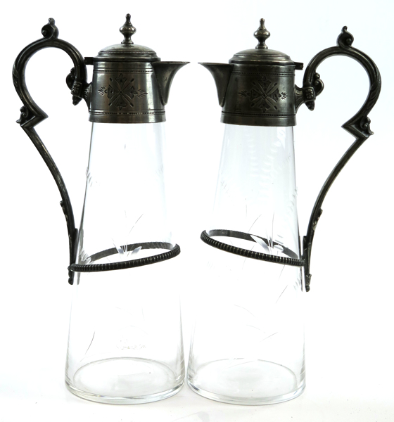 Vinkannor, 1 par, glas med metallmontage, oscarianska, sekelskiftet 1900,_1632a_8d83e086fe8e374_lg.jpeg