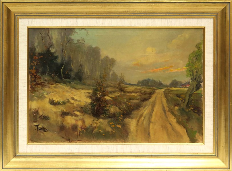 Okänd konstnär, olja, 1900-talets 1 hälft, landsväg, _1925a_lg.jpeg