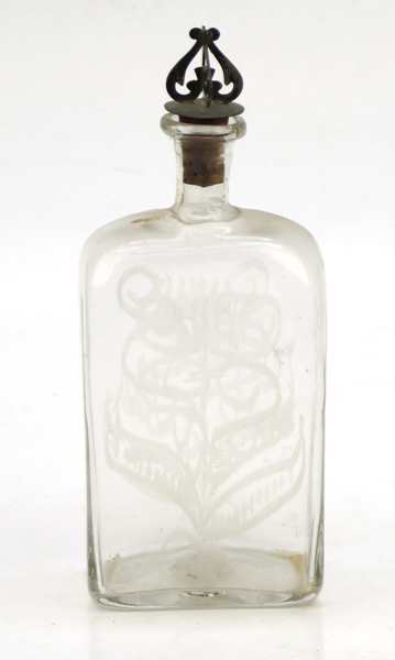 Flaska, glas, möjligen Cedersbergs Glasbruk, 17-1800-tal, _19566a_lg.jpeg