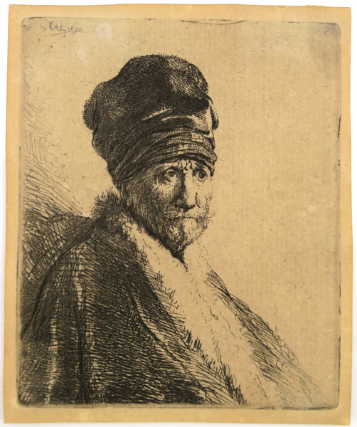 Van Rijn, Rembrandt Harmenszoon, etsning, "Bust of a Man Wearing a High Cap, Three-quarters Right ( The Artist's Father?) "1630, _19609a_8da4e1b00ac67c3_lg.jpeg