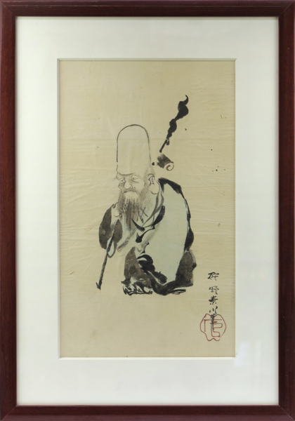 Okänd kinesisks konstnär, 1900-tal, tusch och akvarell, Shu-Lao, _19610a_8da4f78974d2225_lg.jpeg