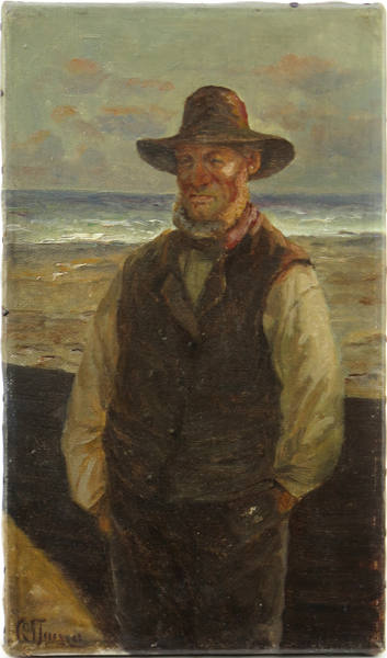Okänd dansk konstnär, 1800-talets slut, Skagenfiskare på strand, _19622a_8da4f7ebc290647_lg.jpeg