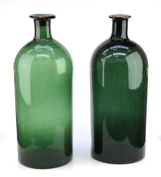 Flaskor, 1 par, grön glasmassa, _19956a_8da52dc20597041_lg.jpeg