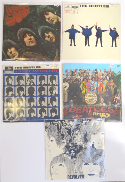 The Beatles, LP-skivor, 5 st,  bl.a "A hard days night", "Sgt Peppers lonely hearts club band" m.fl, _22026a_8da9019f4f088a5_lg.jpeg