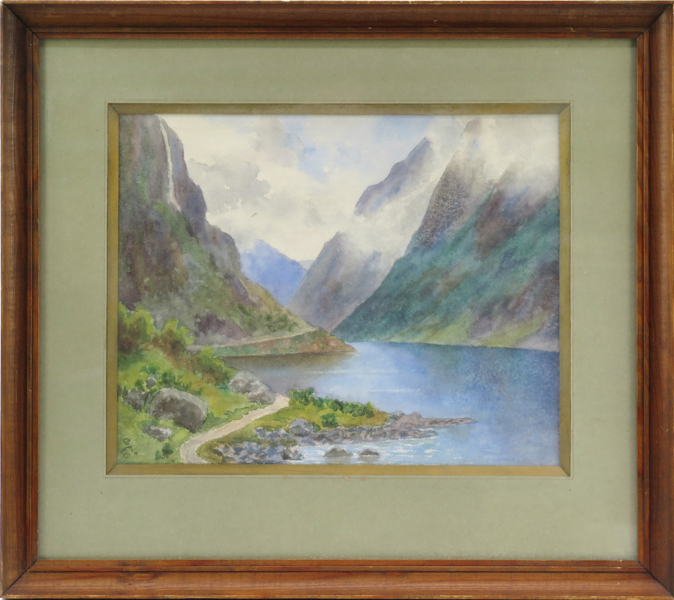 Heijne, Elisabeth von (née Odelberg), akvarell, fjordparti, _22176a_lg.jpeg