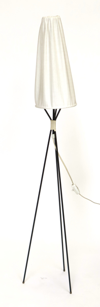 Okänd designer, 1950-60-tal, golvlampa, svartlackerad metall med vit textilskärm, _22357a_lg.jpeg