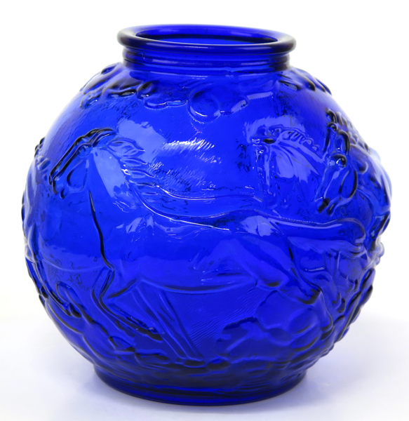 Okänd designer för Glimma Glasbruk, vas, koboltglas, "Blomkula", art-déco, 1920-30-tal, _22407a_8da9a4e36594681_lg.jpeg