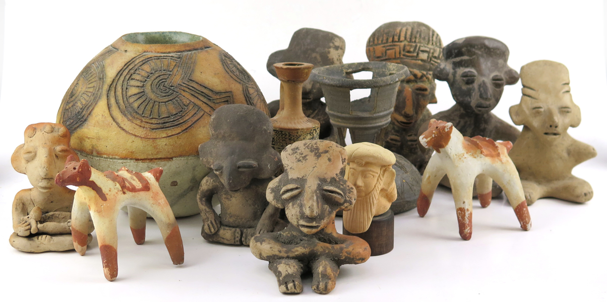 Parti figuriner mm, terrakotta, pre-Columbiansk stil mm, 1900-tal, _24146a_8dace0b1fc85140_lg.jpeg