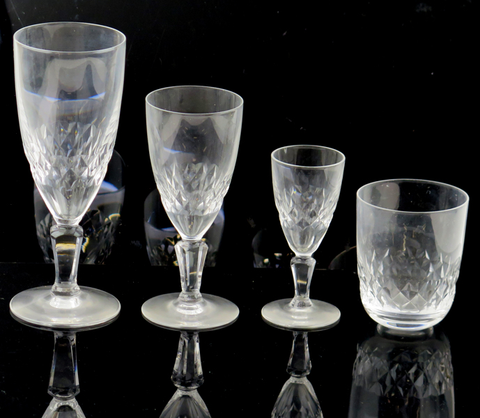 Servis, kristall,  40 delar, 1900-talets 2 hälft, 11 vardera av vin-, selters- och likörglas samt 7 starkvinsglas, _24308a_lg.jpeg