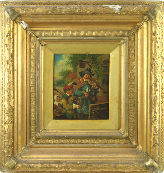 Okänd konstnär, 1800-tal, olja på kopparplåt, gatumusikanter, _24530a_lg.jpeg