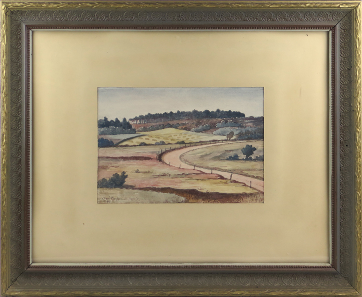 Carlson, Arvid, akvarell, landskap - möjligen från Boberg, signerad och daterad 1944, synlig pappersstorlek 17 x 24 cm_25277a_8daf4a69a7c8334_lg.jpeg