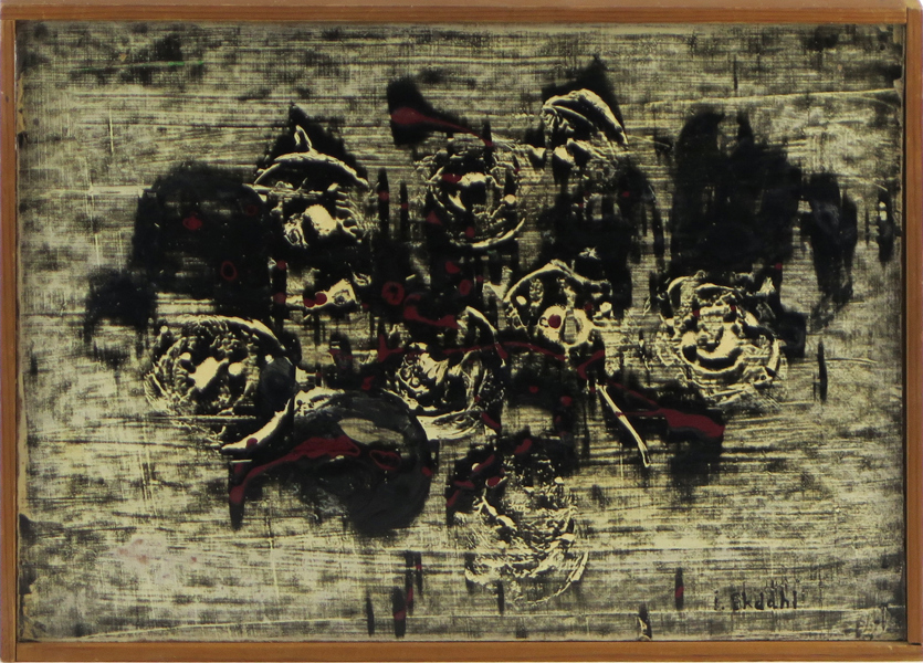 Ekdahl, Inger, olja, "Figuration", signerad och daterad 1963, 24 x 34 cm_25284a_8daf4a5832b92e5_lg.jpeg