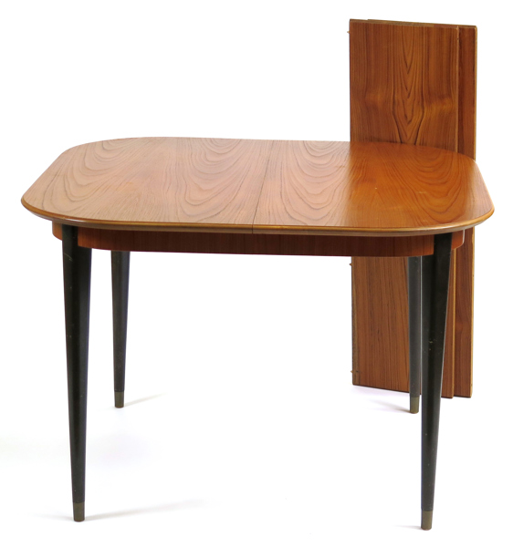 Okänd designer, 1950-60-tal, matbord med 2 iläggsskivor, teak och svärtad bok, total längd 164 cm_26613a_8db1f1a78fd829c_lg.jpeg