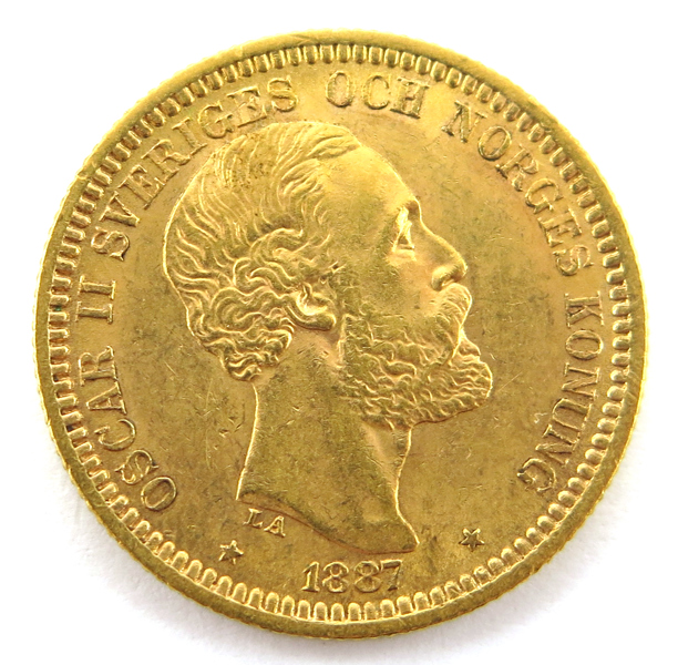 Guldmynt, 20 kronor, Oskar II 1887, 8,96 gram 900/1000 guld_28231a_8db52fcaeb2018a_lg.jpeg