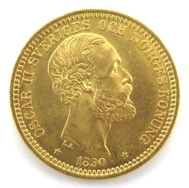 Guldmynt, 20 kronor, Oskar II 1890, 8,96 gram 900/1000 guld_28236a_8db52fd0b99655a_lg.jpeg