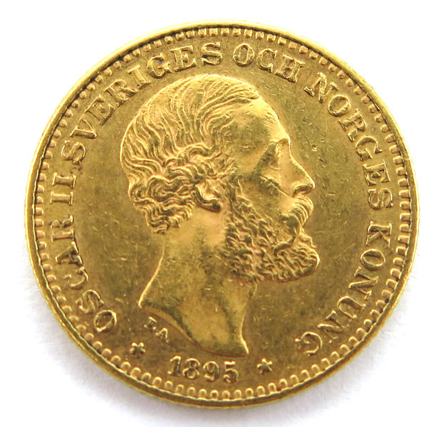 Guldmynt, 10 kronor, Oskar II 1895,  4,48 gram 900/1000 guld_28245a_8db52fdc6dfba14_lg.jpeg