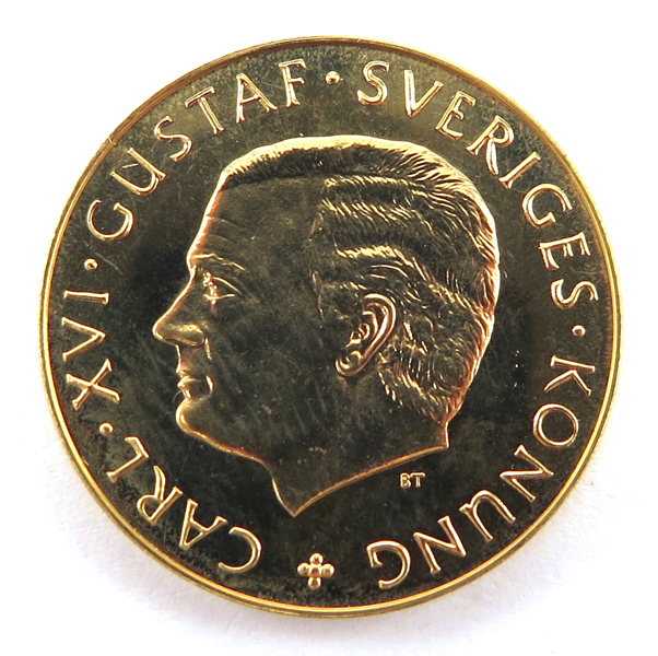 Guld/jubileumsmynt, 1000 kronor, Carl XVI Gustaf 1988, 5,8 gram 900/1000 guld_28251a_8db52fe410bace4_lg.jpeg