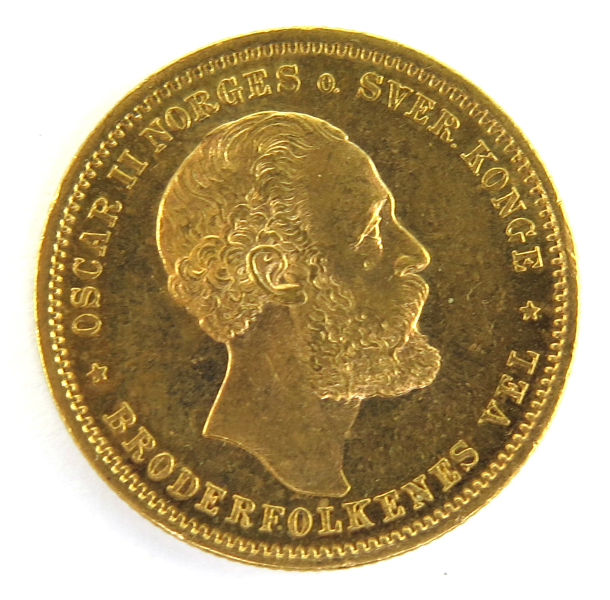 Guldmynt, 20 kroner, Norge, Oskar II 1886,  8,96 gram 900/1000 guld_28324a_8db561a621c3856_lg.jpeg