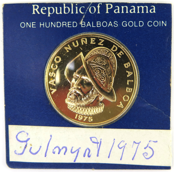 Guldmynt, 100 balboas, Panama 1975, 8,16gr 900/1000_28330a_8db561ab3b7217e_lg.jpeg
