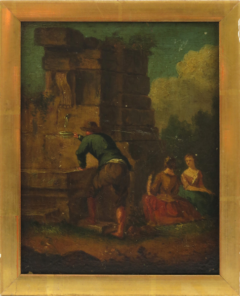 Okänd konstnär, 1700-tal, olja, personer vid brunn, 20 x 16 cm_28376a_lg.jpeg