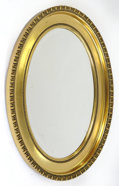 Spegel, förgyllt trä, 1900-talets 1 hälft, oval, h 81 cm_28404a_lg.jpeg