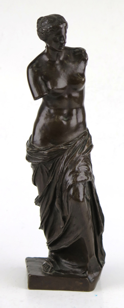 Collas, Achille (1794-1859) & Barbedienne, Ferdinand, skulptur, patinerad brons, omkring 1840, så kallad Grand Tour-souvenir, "Venus di Milo", stämpelsignerad, _31437a_lg.jpeg