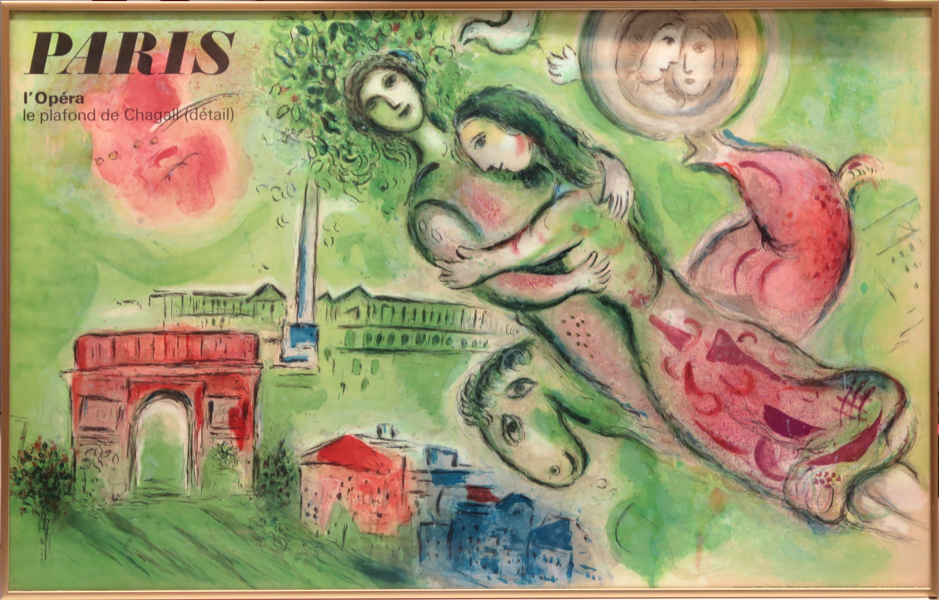 Chagall, Marc, poster, litograferad, Opéra Le plafond de Chagall 1964 Mourlot, synlig pappersstorlek 63 x 98 cm_31465a_8dbb07aca37557d_lg.jpeg