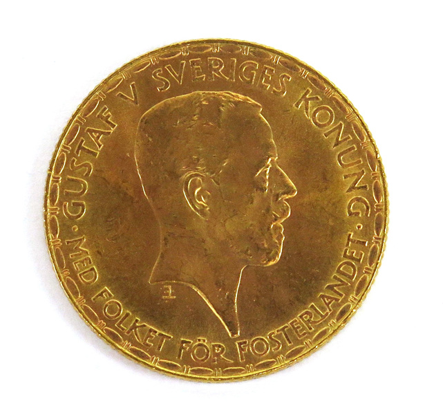 Guldmynt, 20 kronor, Gustav V 1925, vikt 8,9 gram 900/1000 guld_3203a_8d86524a8f7bfde_lg.jpeg