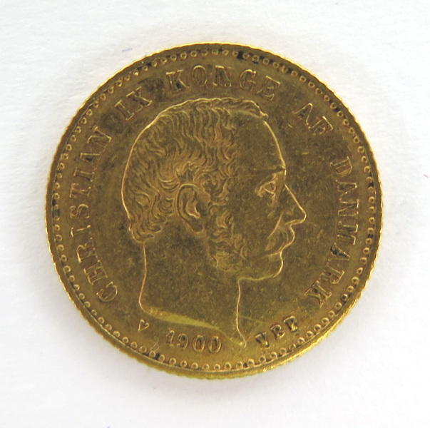 Guldmynt, Danmark, 10 kronor, Kristian IX 1900, vikt 4,48 gr 900/1000 guld,_3205a_8d86537410cad23_lg.jpeg