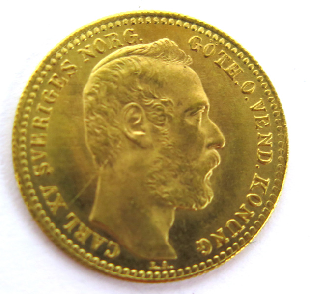 Guldmynt, 1 Carolin, 10 Francs, Karl XV 1869, 3,23 900/1000 guld, _3215a_8d8653dc011f91a_lg.jpeg