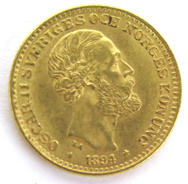 Guldmynt, 10 kronor, Oskar II 1894, 4,48 gr 900/1000 guld, _3216a_8d8653dfd5fd72e_lg.jpeg