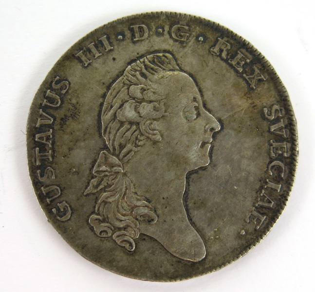 Silvermynt, 1 Riksdaler/3 Daler, Gustav III 1776_3314a_8d86a188b6681da_lg.jpeg
