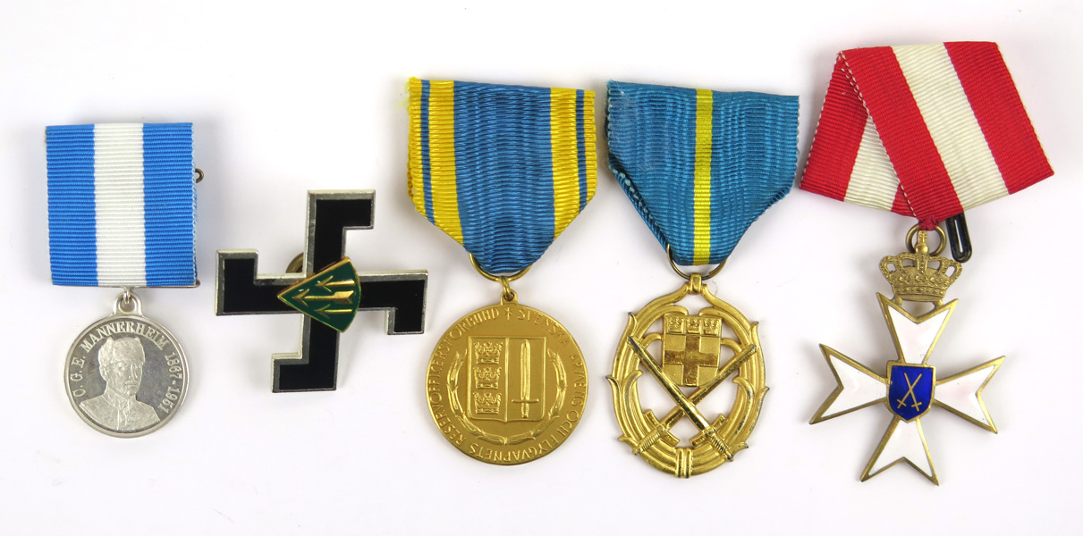 Bärbara medaljer, 5 st, reservofficers- hemvärns- mm_3345a_8d86aca57c1c1e3_lg.jpeg