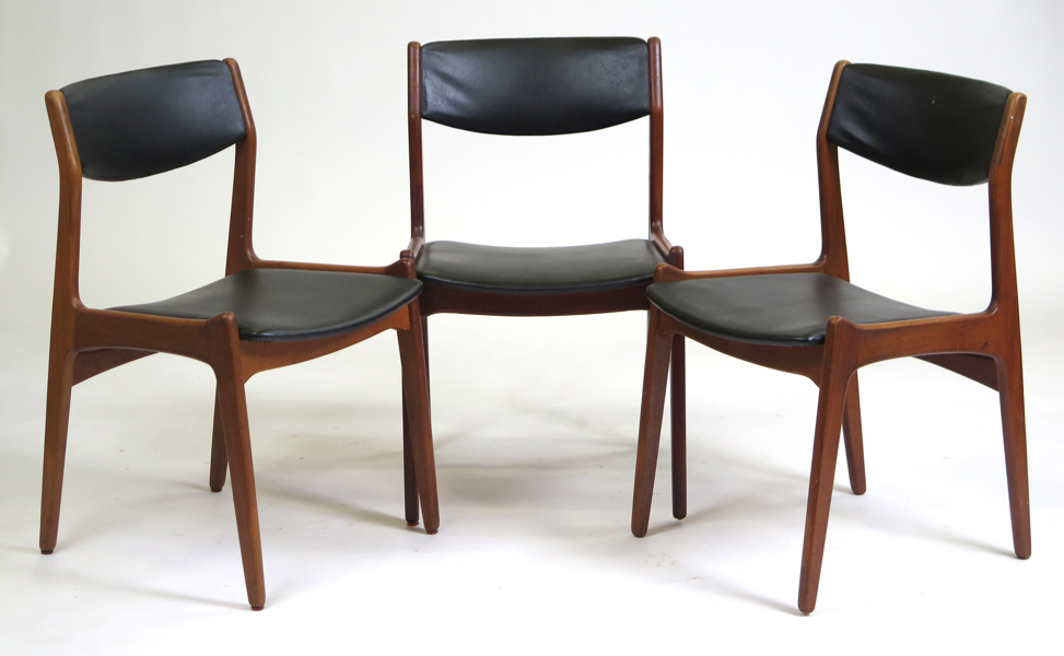 Kjærnulf, Henning för Sorø Stolefabrik, stolar, 3 st, teak med svart konstläderklädsel, design 1960_34089a_8dbea83ac1a129a_lg.jpeg