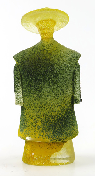 Engman, Kjell, skulptur, sandgjutet glas, "Man in green poncho",_3449a_8d86c3caf04493c_lg.jpeg